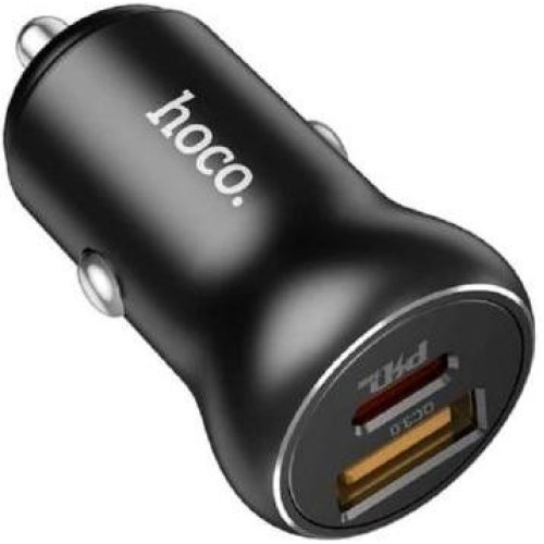 АЗП з FM-модулятором HOCO E67 Fighter QC3.0 18W car BT FM transmitter Black