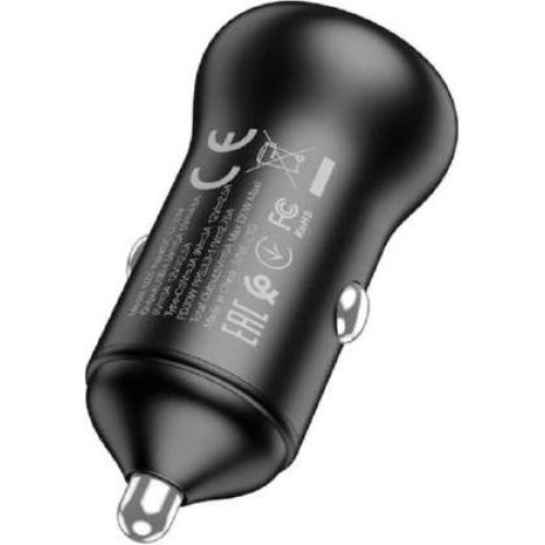 АЗП з FM-модулятором HOCO E67 Fighter QC3.0 18W car BT FM transmitter Black