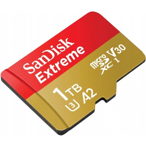 microSDXC (UHS-1 U3) SanDisk Extreme A2 1TB class 10 V30 (R190MB/s,W130MB/s) (adapter SD)