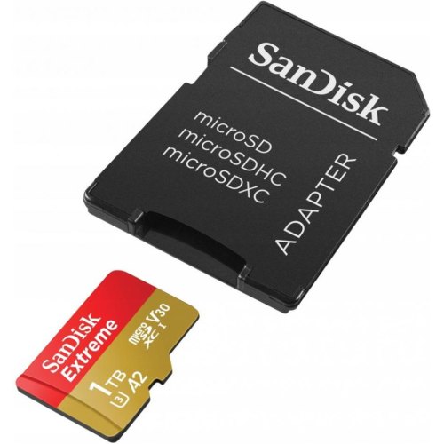 microSDXC (UHS-1 U3) SanDisk Extreme A2 1TB class 10 V30 (R190MB/s,W130MB/s) (adapter SD)