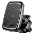 Автотримач HOCO CA106 Air outlet magnetic car holder Black Metal Gray