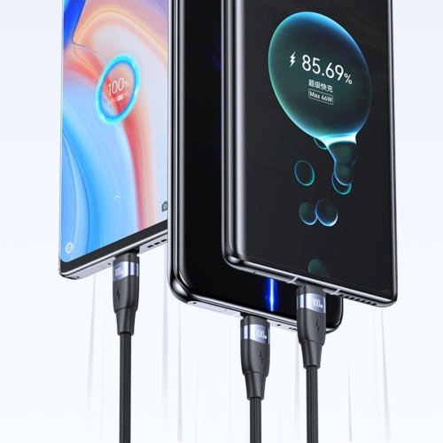 Кабель Usams US-SJ632 U85 Type-C To Type-C PD100W Black