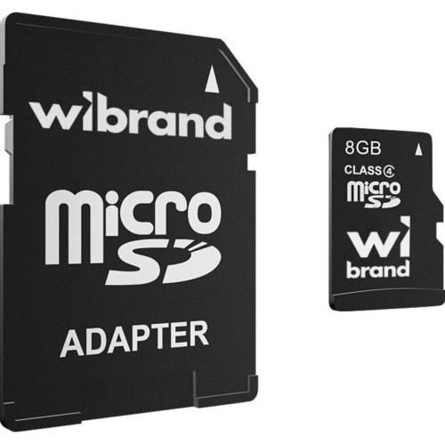 microSDHC Wibrand 8Gb class 4 (adapter SD)
