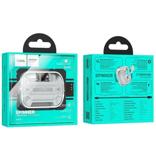 Навушники HOCO EW55 Trendy true wireless BT gaming headset Silver