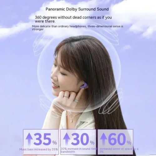 Навушники ACEFAST T9 Crystal (Air) color bluetooth earbuds Pomelo Red