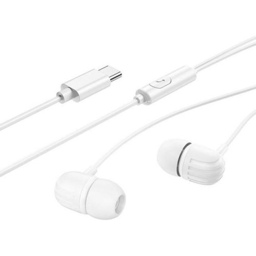 Навушники BOROFONE BM77 Type-C Delicious universal digital earphones with microphone White