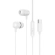 Навушники BOROFONE BM77 Type-C Delicious universal digital earphones with microphone White