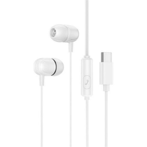 Навушники BOROFONE BM77 Type-C Delicious universal digital earphones with microphone White