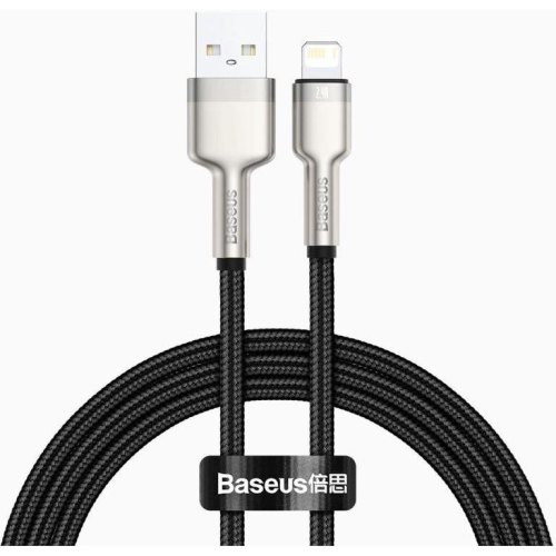 Кабель Baseus Cafule Series Metal Data Cable USB for Lightning 2.4A 1m Black