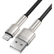 Кабель Baseus Cafule Series Metal Data Cable USB for Lightning 2.4A 1m Black