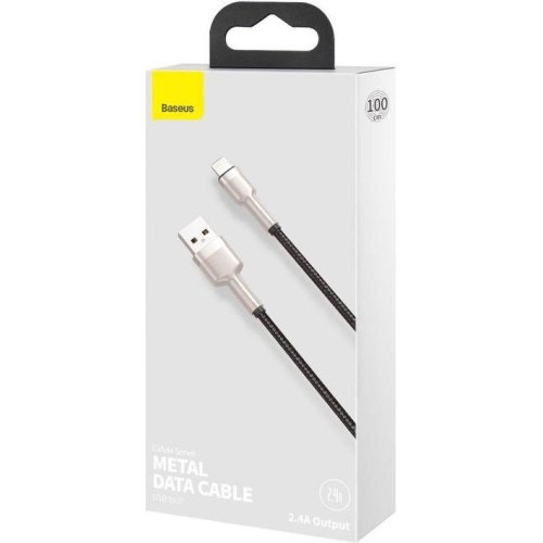 Кабель Baseus Cafule Series Metal Data Cable USB for Lightning 2.4A 1m Black