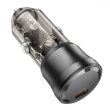 АЗП BOROFONE BZ24 Clever single port PD20W car charger Transparent Black