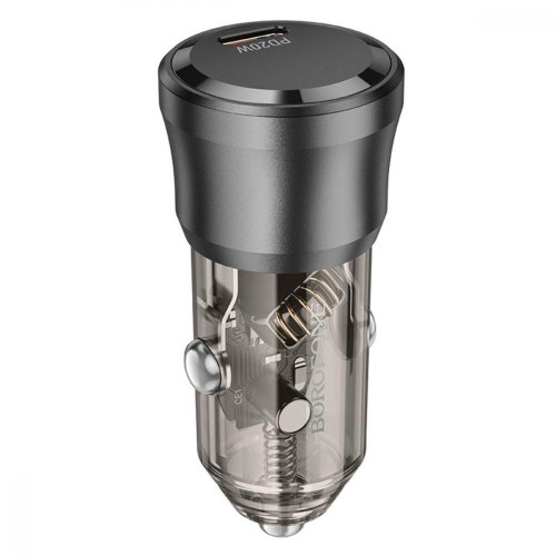 АЗП BOROFONE BZ24 Clever single port PD20W car charger Transparent Black