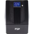 ДБЖ FSP iFP-600, 600ВА/360Вт, USB, LCD, 2хSchuko, AVR, Black