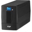 ДБЖ FSP iFP-600, 600ВА/360Вт, USB, LCD, 2хSchuko, AVR, Black