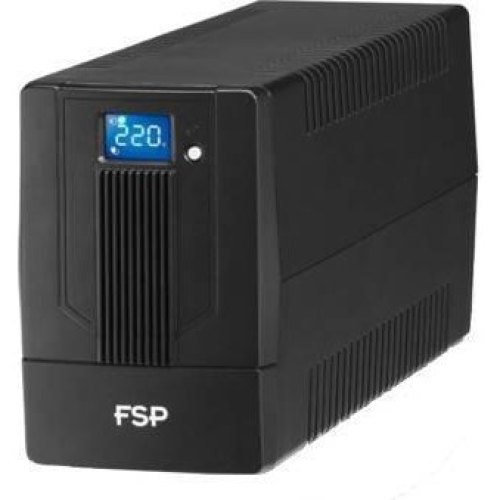 ДБЖ FSP iFP-600, 600ВА/360Вт, USB, LCD, 2хSchuko, AVR, Black