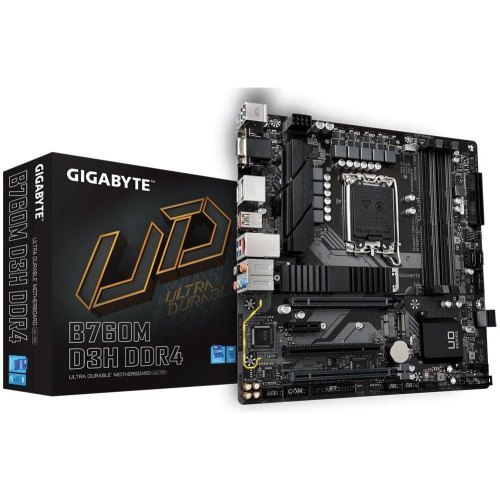Материнська плата Gigabyte B760M D3HP DDR4 s1700 4xDDR4 2xM.2 HDMI 2xDP microATX