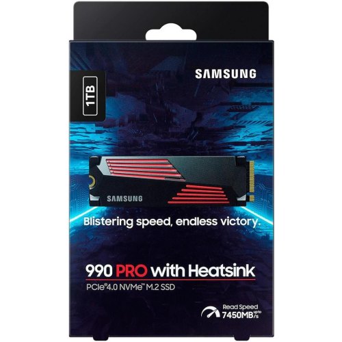 Накопичувач SSD M.2 NVMe 1TB Samsung 990 Pro Pascal TLC 7450/6900MB/s