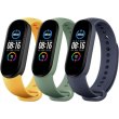 Набір ремінців для Mi Band 6/5 3шт. (Navy Blue/Yellow/Mint Green, BHR4640GL) original