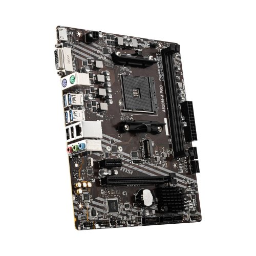 Материнcька плата MSI A520M-A PRO sAM4 A520 2xDDR4 HDMI DVI M2 mATX