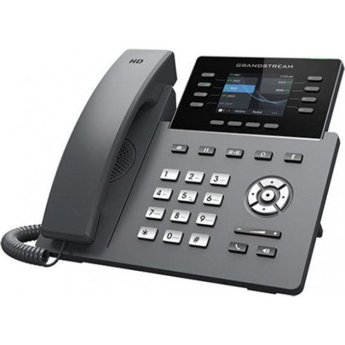 Grandstream GRP2624, Carrier-Grade IP Phones, 8  line keys, 4 SIP accounts, Gigabit Ethernet ports, PoE, HD (with power supply)