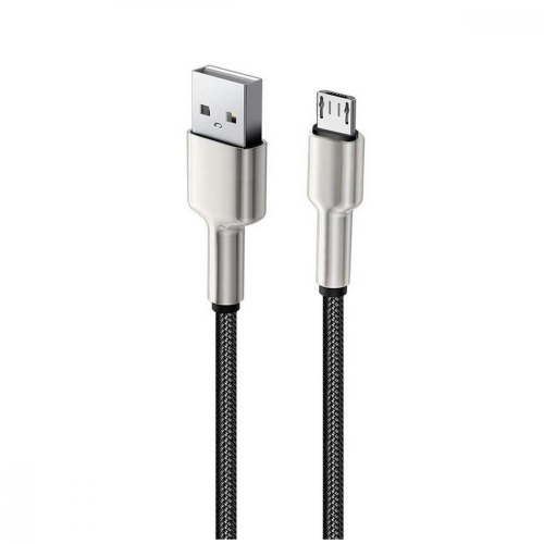 Кабель Colorway USB - MicroUSB (head metal) 2.4а 1м Black