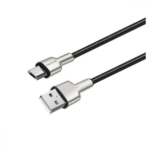 Кабель Colorway USB - MicroUSB (head metal) 2.4а 1м Black