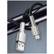 Кабель Colorway USB - MicroUSB (head metal) 2.4а 1м Black