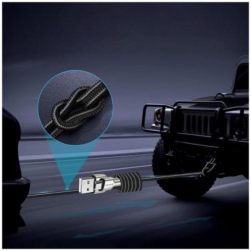 Кабель Colorway USB - MicroUSB (head metal) 2.4а 1м Black