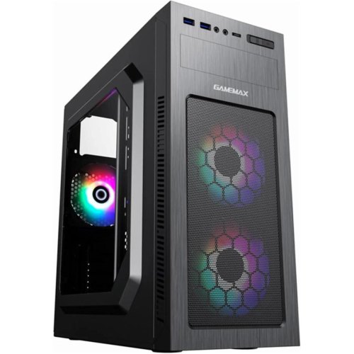Корпус з БЖ GameMax MT525-2U3TYC-500B 500W