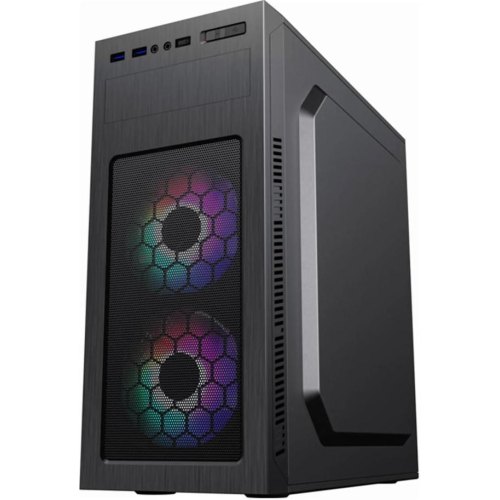 Корпус з БЖ GameMax MT525-2U3TYC-500B 500W