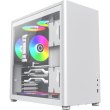 Корпус без БЖ GameMax  ini-ITX Spark Pro Full White