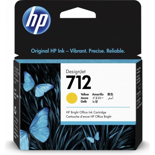 Картридж HP 712 29-ml Yellow DesignJet Ink Cartridge 3ED69A