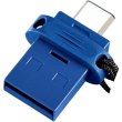 USB флеш Verbatim  DUAL DRIVE 3.2 Gen 1/ USB C 64 ГБ-синій