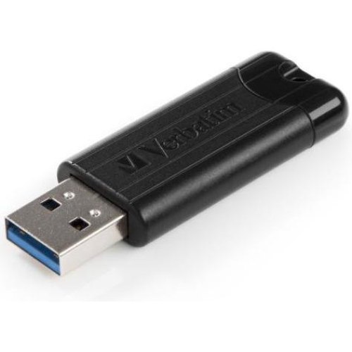 USB флеш Verbatim PinStripe  16 ГБ (USB 3.2 Gen 1)  - чорний