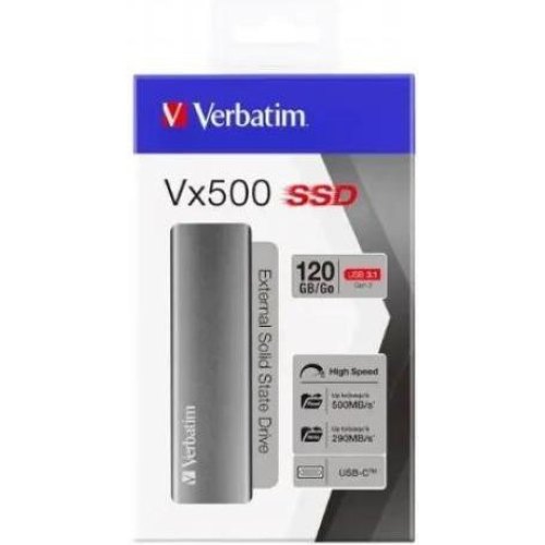 Зовнішній накопичувач Verbatim Vx500  External 120GB