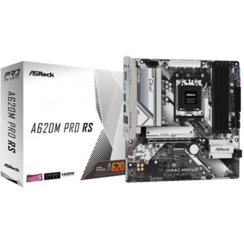 Mатеринська плата ASRock A620M PRO RS sAM5 A620 4xDDR5 3xM.2 DP HDMI mATX