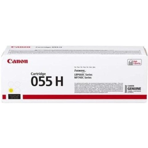 Картридж Canon жовтий підвищенний для LBP66x,MF74x Cartridge 055H Yellow(5.9K)