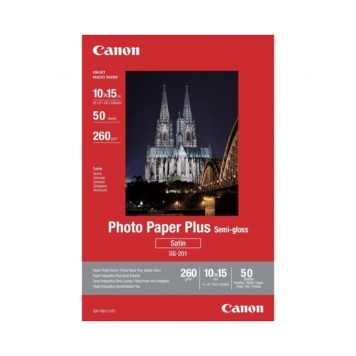 Фотопапір Canon напівглянцевий 10х15 50 аркушів професій ний SG-201 4x6 50SH