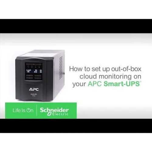 ДБЖ APC 700W/1000VA,L-I,USB,LCD,Smart Slot,SmartConnec t SMT1000IC