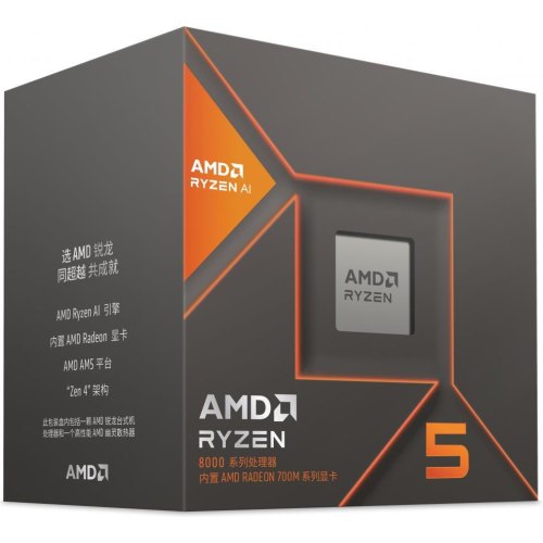 Процесор AMD CPU Desktop Ryzen 5 6C/12T 8600G (3.8/5.0GHz Max  22MB 65W AM5) box