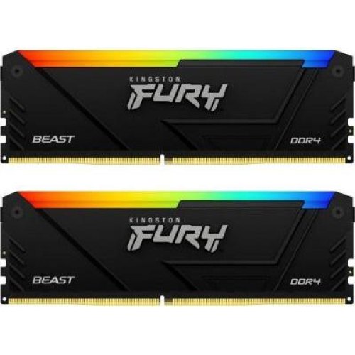 Модуль пам'яті, DDR4, (2x32) 64GB, 3600MHz, RGB, Kingston KF436C18BB2AK2/64