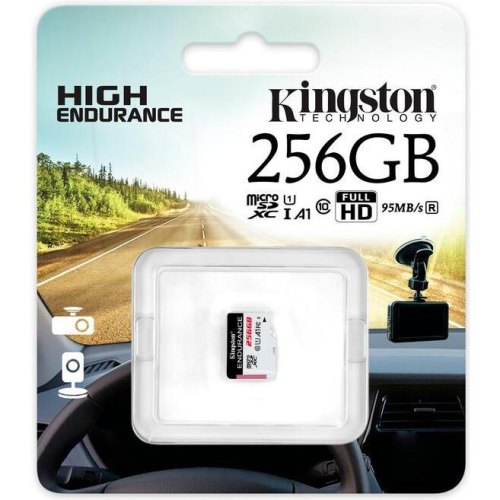 microSDXC 256GB Kingston Endurance C1 0 A1 UHS-I Card Only SDCE/256GB