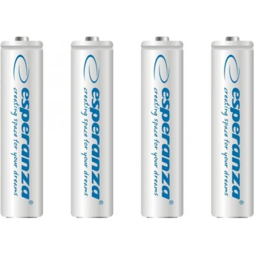 Акумулятор ESPERANZA Ni-MH AAA 1000 mAh, 4шт, білий EZA102W (AAA x 4)