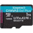 microSDXC 1TB Kingston Canvas Go Plus 170R A2  U3 V30 Single Pack w/o ADP   SDCG3/1TBSP