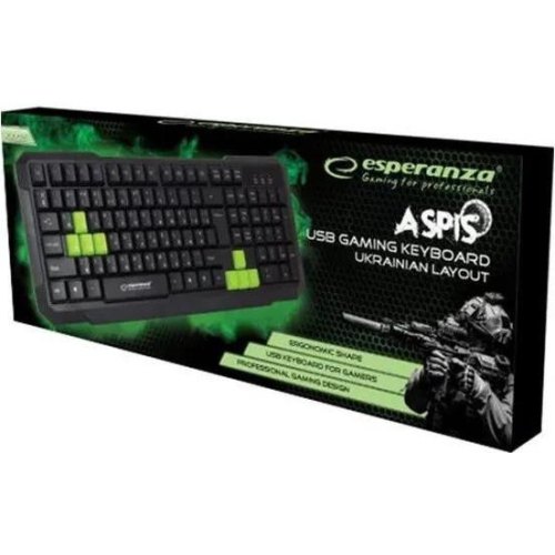 Клавiатура дротова ESPERANZA EGK102 Green