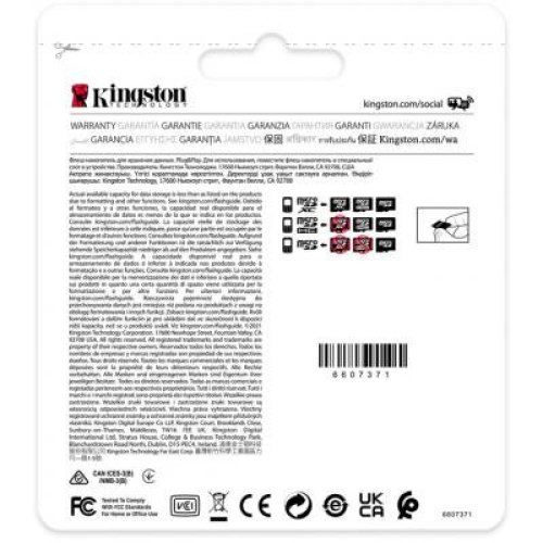 microSDXC 64GB Kingston C10 A1 Industrial UHS-I Speed Class U3, V30, A1 +adapter SDCIT2/64GB