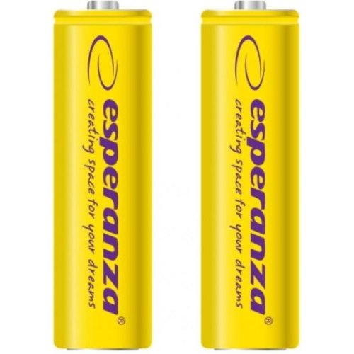 Акумулятор ESPERANZA Ni-MH AA 2000 mAh, 2шт, жовтий EZA103Y (AA x 2)