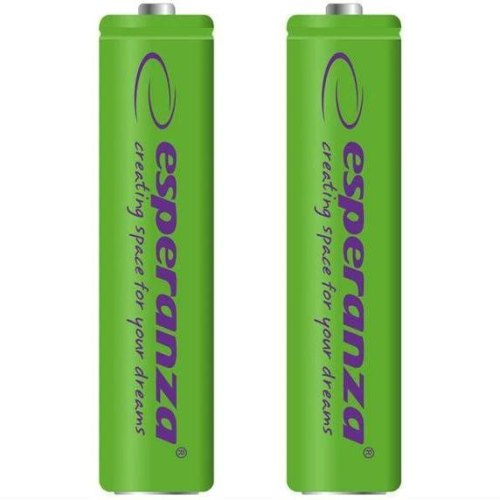 Акумулятор ESPERANZA Ni-MH AAA 1000 mAh, 2шт, зелений EZA101G (AAA x 2)