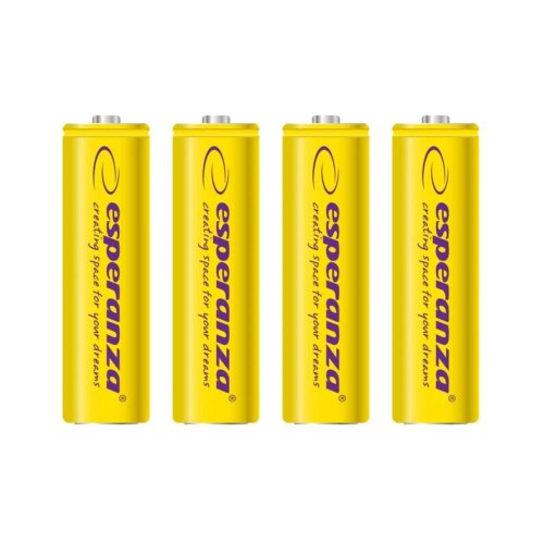Акумулятор ESPERANZA Ni-MH AA 2000 mAh, 4шт, жовтий EZA104Y (AA x 4)